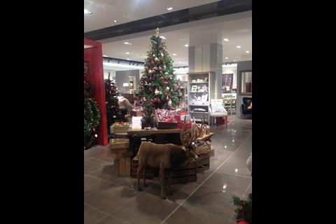 Christmas display at Marks and Spencer, Westfield London